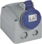 Legrand 555154 CEE-Aufputzsteckdose P17 Tempra Pro 3-polig 16A 230VAC blau IP44