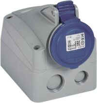 Legrand 555154 CEE-Aufputzsteckdose P17 Tempra Pro 3-polig 16A 230VAC blau IP44