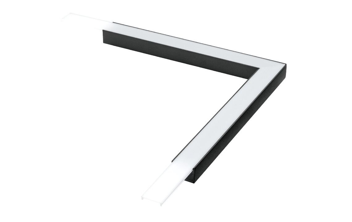 SG Leuchten SG LEUCHTEN Dekorelement schwarz Aluminium L200mm 391461 H16mm
