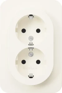 Berker Doppelsteckdose SCHUKO R.1 polarweiß glänz. 47592089