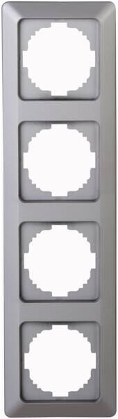 Kopp Kopp 305920005 Abdeckr.4-fach HK02 stahlfarben