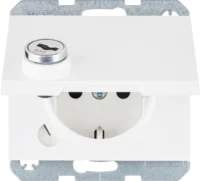 Berker SCHUKO-Steckdose polarweiß glänzend 41637009