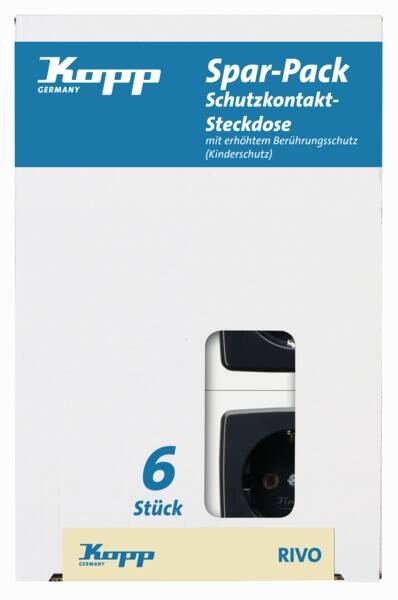 Kopp Kopp 945115050 6Steckdose BS RIVO ant