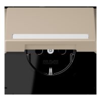 Jung LC1520BFNAKL243 SCHUKO-SteckdoseKI mit Klappdeckel mit S