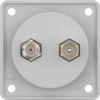 Berker Antennen Verbinderdose grau/matt, TV/SAT 845632506