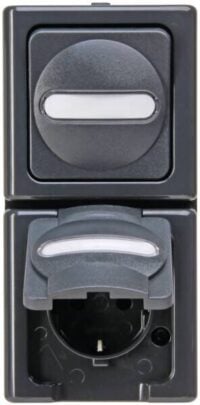 Kopp 130815000 BLUE ELECTRIC-Aus-/W/m-Steckdosenkombinati