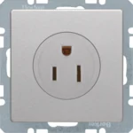 Berker Steckdose SK NEMA 5-15 R Q.1/Q.3 aluminium 41666084