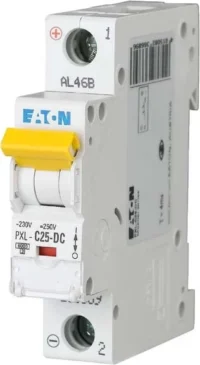 Eaton (Installation) Leitungsschutzschalter 25A,1-polig, Steckklemme C, DC PXL-C25-DC