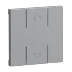 Legrand 765719 Seano 2-modulige Tastenabdeckung MyHome mit Symbol "Auf/Ab"