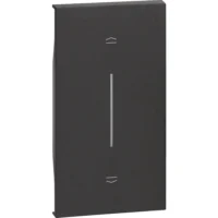 BTicino KG05M2 LivingNow 2M Tasten- abdeckung mit Symbol Auf-Ab Black