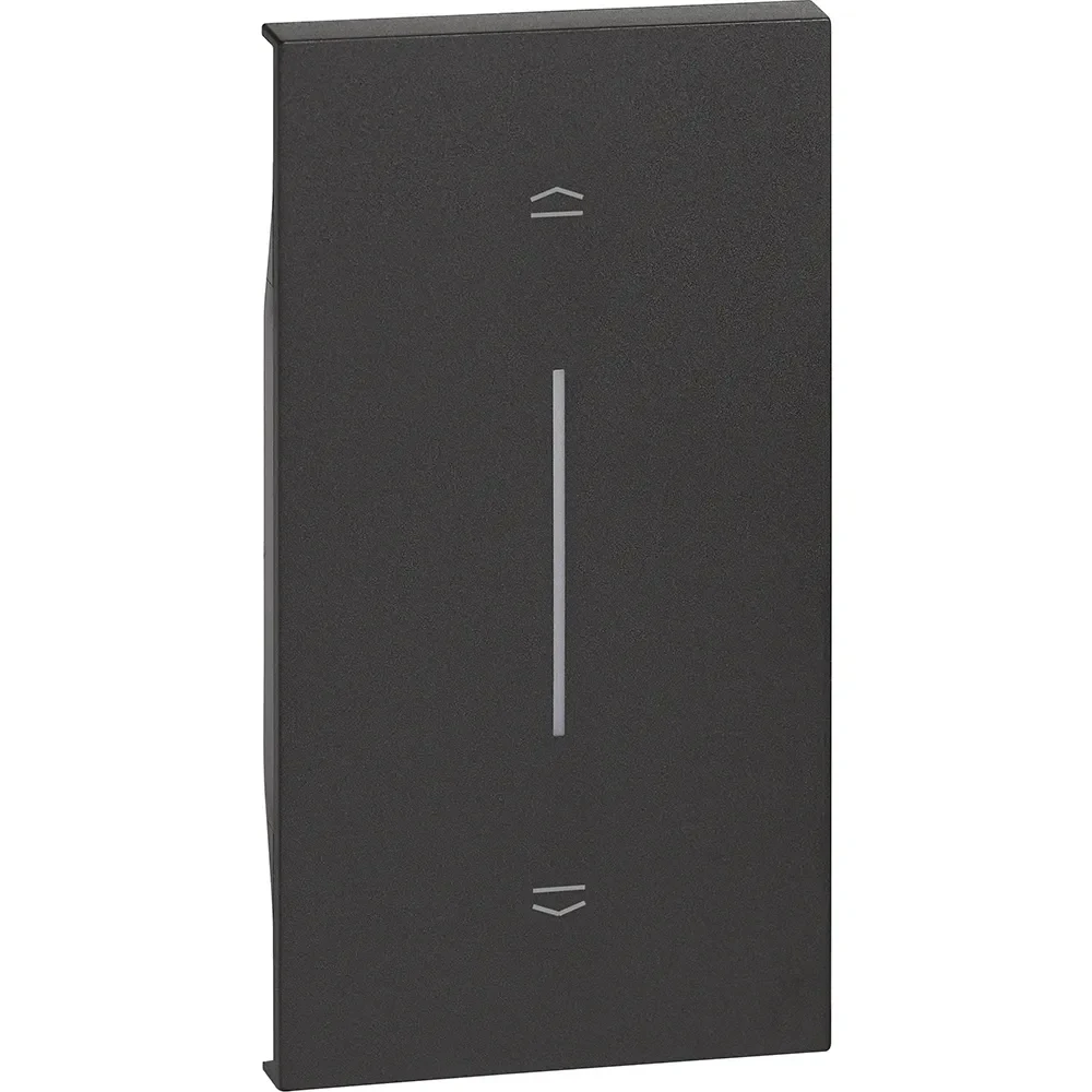 Legrand BTicino KG05M2 LivingNow 2M Tasten- abdeckung mit Symbol Auf-Ab Black