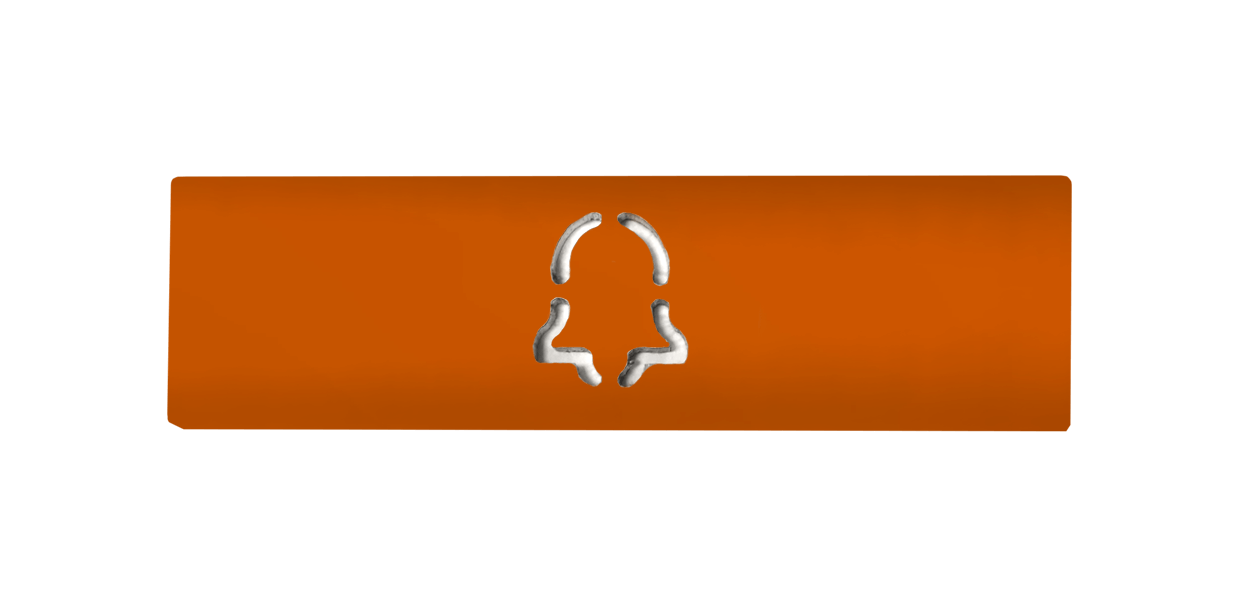 Doorbird DoorBird D21x Namensschild für eine Ruftaste, Glockensymbol – RAL 2004