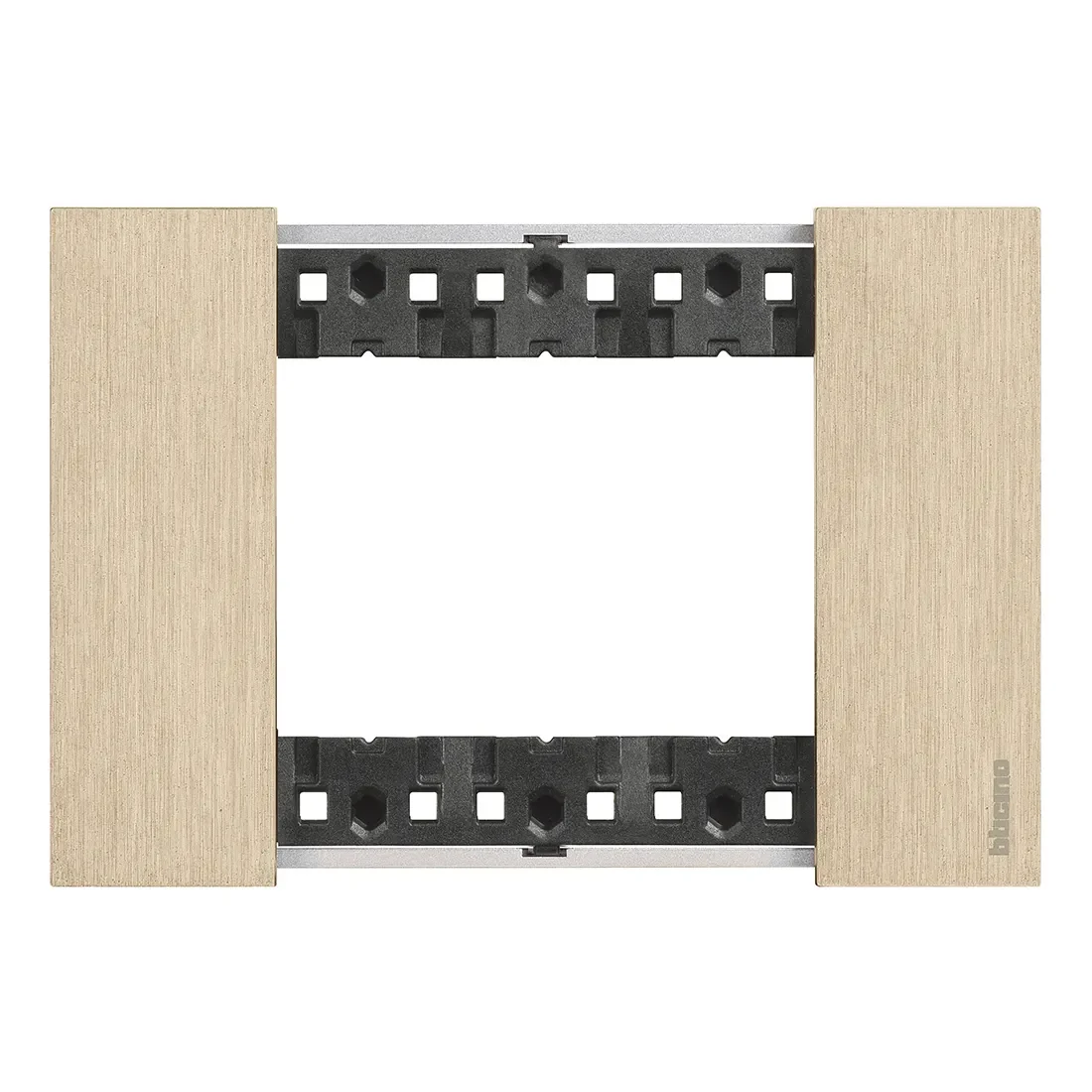 Legrand BTicino KA4803ZW LivingNow Abdeckrahmen 3-modulig in der Farbausführung Gold