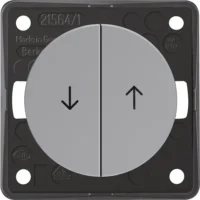 Berker Jalousie-Wippentaster grau glän., Symbol Pfeil 936532507