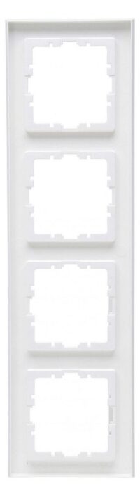 Kopp 407129005 HK07 PURE Abdeckrahmen 4-fach reinweiß