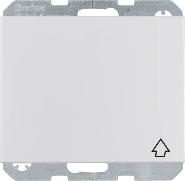 Berker Berker SCHUKO-Steckdose aluminium mit Klappdeckel 47517203