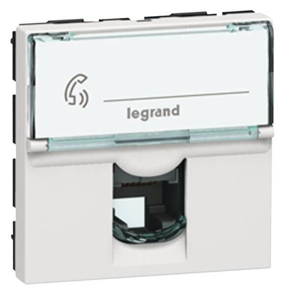 Legrand Legrand 078732 Telefondose 1-fach RJ12 2-modulig Mosaic ultaweiß