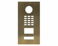 DoorBird D2101V Frontblende – Echtes Messing