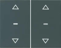 Berker Abdeckung Tastsensor-Modul 2-fach anthrazit 80961375