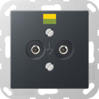 Jung Potenzialausgl.-Steckdose anthrazit matt A 565-2 BF ANM