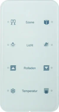 Berker Touch-Sensor 4-fach Glas polarweiß 75144160