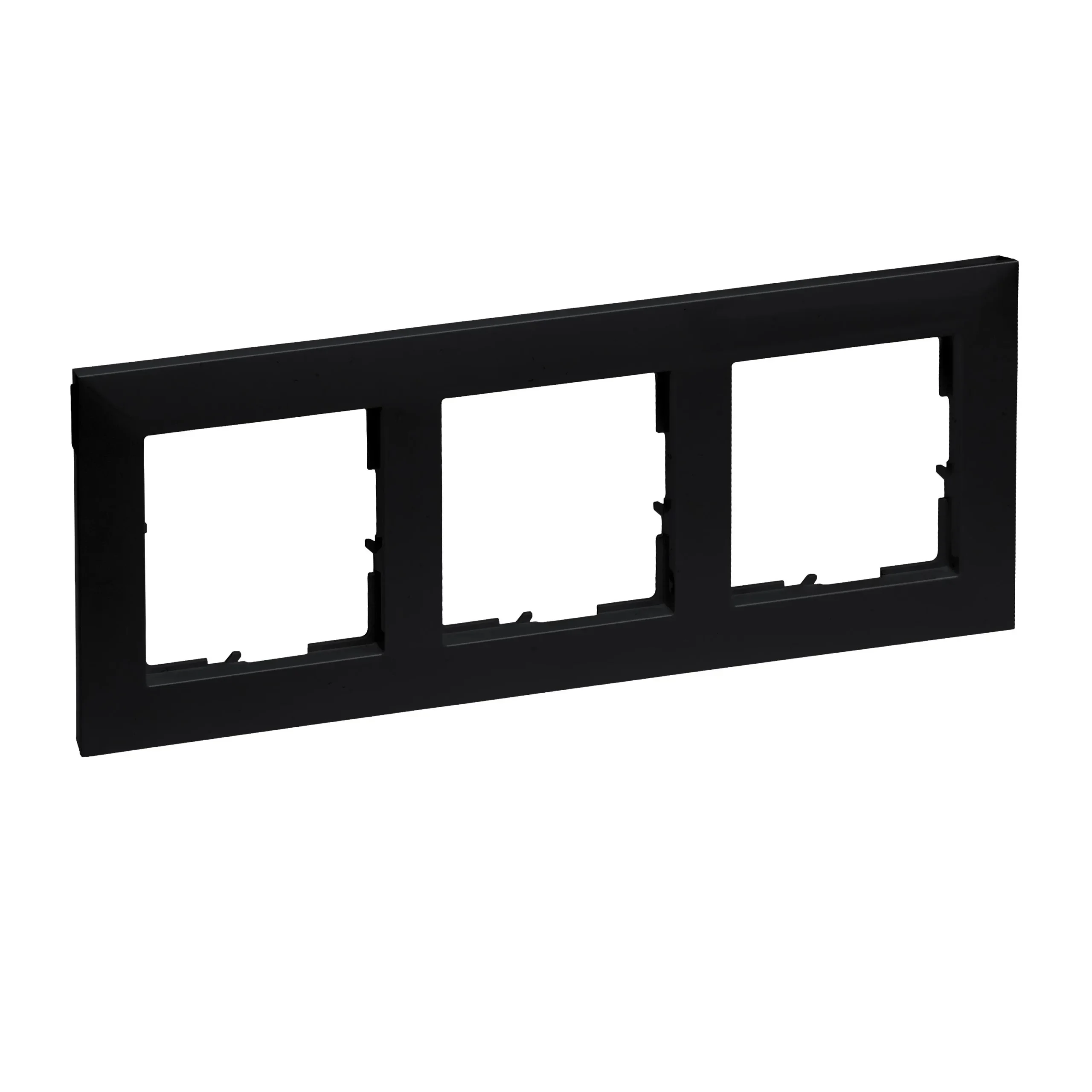 Legrand Legrand 765373 SEANO 3-fach Rahmen in der Farbausführung Schwarz lackiert