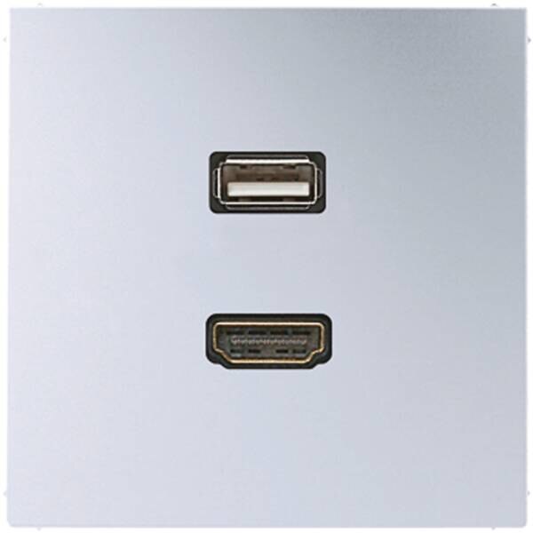 Jung Jung MAAL1163 Einsatz HDMI/USB LS Aluminium