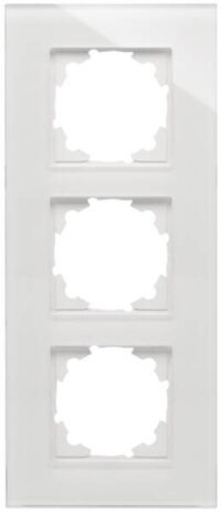 Kopp 405502004 Glas-Rahmen 3-fach HK07 reinweiß