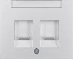 Berker Zentralstück aluminium mit Staubschutzs. 11827003