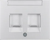 Berker Zentralstück aluminium mit Staubschutzs. 11827003