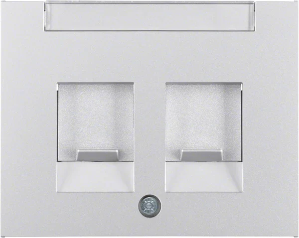 Berker Berker Zentralstück aluminium mit Staubschutzs. 11827003