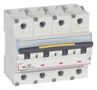 Legrand 409540 DX3 LS-Schalter D 80A 4-polig 10kA 400VAC 6TE