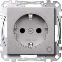 Merten SCHUKO-Steckdose alu Kennz.Trockner MEG2351-0460