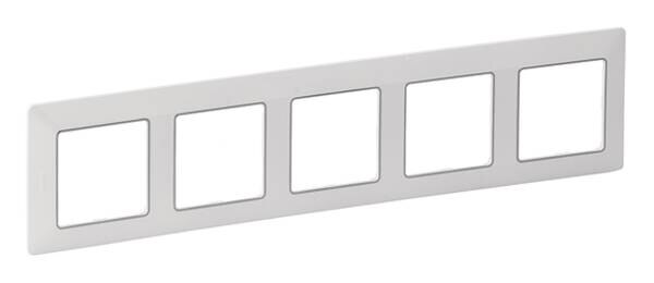 Legrand Legrand 754035 Rahmen 5-fach Valena Life ultraweiß/Chrom Thermoplast