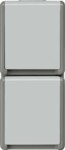 Siemens 5UB4723 DELTA fläche IP44 Aufputz SCHUKO Steckdose 2-fach senkrecht