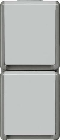 Siemens 5UB4723 DELTA fläche IP44 Aufputz SCHUKO Steckdose 2-fach senkrecht
