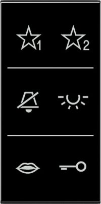 Jung Design-Cover Audio Symbole bruchs SI A6 A DC SW