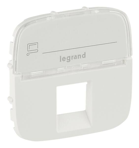 Legrand Legrand 755475 Abdeckung RJ11/RJ45 mit B.-feld 1-fach Valena Allure ultraweiß