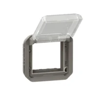 Legrand 069880L Plexo New Einsatz Mosaic Adapter mit trem Klappdeckel Anthrazit