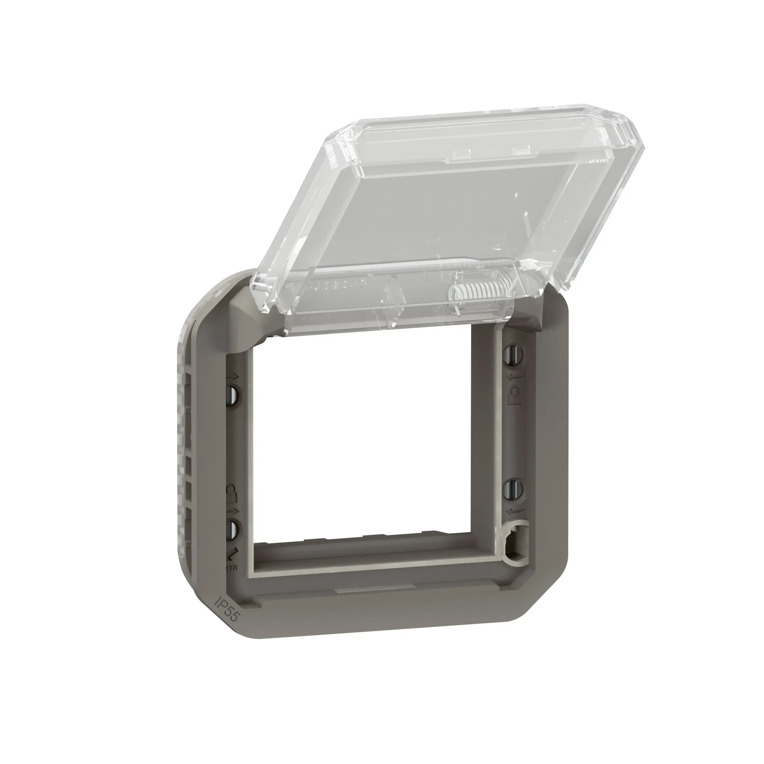 Legrand Legrand 069880L Plexo New Einsatz Mosaic Adapter mit trem Klappdeckel Anthrazit