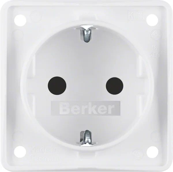 Berker Berker Schuko-Steckdosepws mit Steckklemmen 947792502
