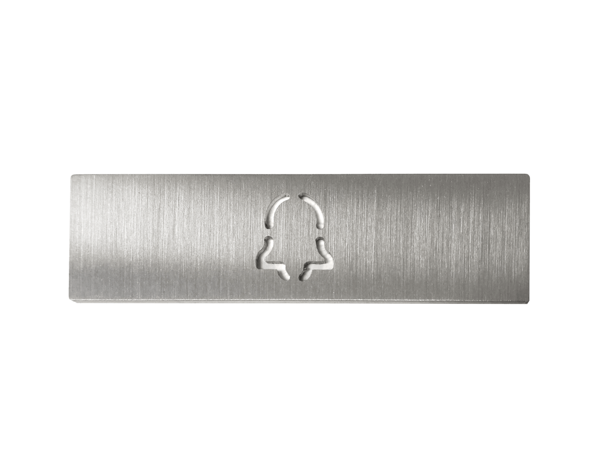 Doorbird DoorBird D21x Namensschild für eine Ruftaste, Glockensymbol
