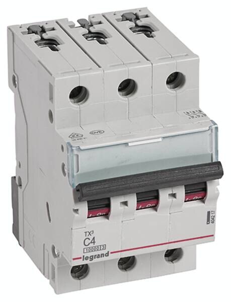 Legrand Legrand 404217 TX3 LS-Schalter C 4A 3-polig 10kA 400VAC 3TE