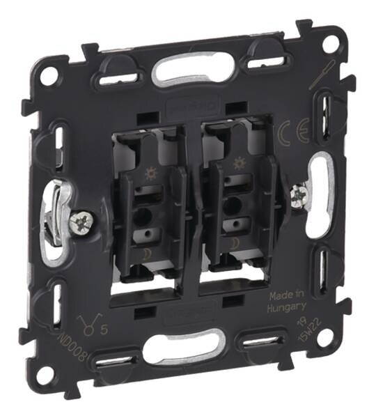 Legrand Legrand 752005 Serienschalter (SL) 10AX beleuchtet Funktion m.2LEDs Valena INMATIC