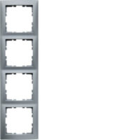 Berker 10149939 Rahmen 4-fach S.1 aluminium MATT