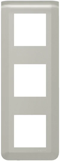 Legrand 079323L Rahmen 3x2-modulig vertikal Mosaic Aluminium