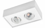 SG LEUCHTEN LED-Deckenanbauleuchte 14W Cube Lux 902548 2700K 1080lm weiß Konverter