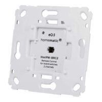 Homematic IP Wired Smart Home Wandtaster für Markenschalter 2-fach, HmIPW-BRC2