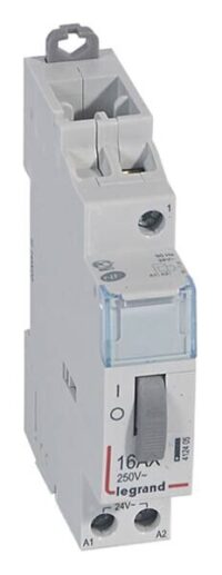 Legrand 412405 CX3 Fernschalter 1-polig 16A 250VAC mechan. AC 24V 1Schliesser