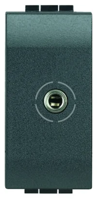 BTicino L4280 Audio-Anschlussdose Jack 3.5 1M Anthrazit